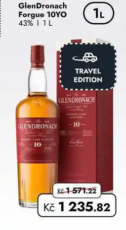 TRAVEL FREE GlenDronach Forgue 10YO 1L 43% nabídka