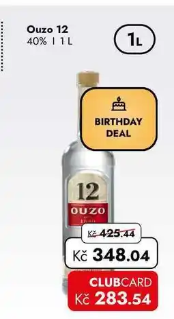 TRAVEL FREE Ouzo 12 40% nabídka