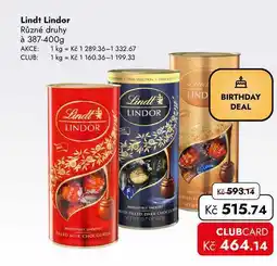 TRAVEL FREE Lindt Lindor nabídka