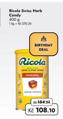 TRAVEL FREE Ricola Swiss Herb Candy nabídka