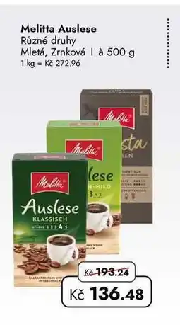 TRAVEL FREE Melitta Auslese nabídka