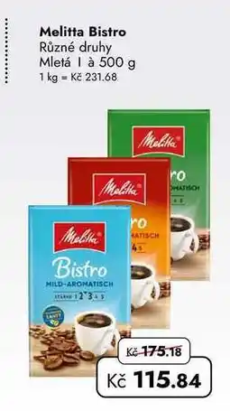 TRAVEL FREE Melitta Bistro nabídka