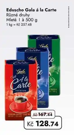 TRAVEL FREE Eduscho Gala á la 500 g 1 kg nabídka