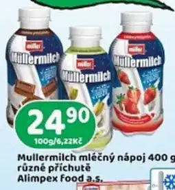 Brněnka Mullermilch mléčný nápoj nabídka