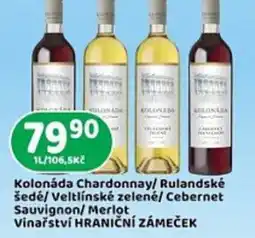 Brněnka Kolonáda Chardonnay/ Rulandské šedé/ Veltlínské zelené/ Cebernet Sauvignon/ Merlot nabídka