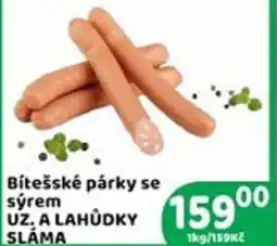 Brněnka Bítešské párky se sýrem nabídka