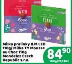 Brněnka Milka pralinky ILM LED nabídka