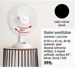 Bauhaus Stolní ventilátor nabídka