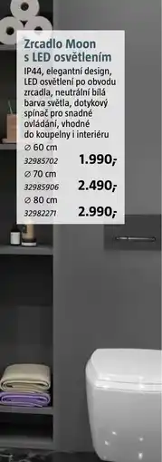 Bauhaus Zrcadlo Moon s LED osvětlením nabídka