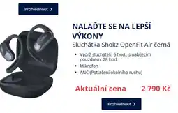 Datart Sluchátka Shokz OpenFit Air černá nabídka
