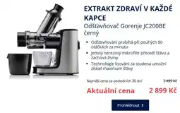 Datart Odšťavňovač Gorenje JC200BE černý nabídka