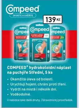 Lékárna AGEL COMPEED® hydrokoloidní náplast na puchýře Střední nabídka