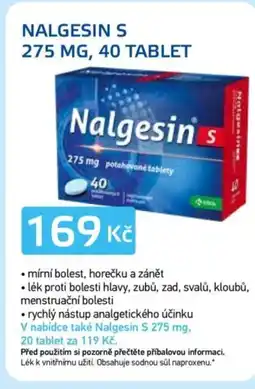 Lékárna AGEL Nalgesin s 275 mg nabídka