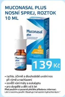 Lékárna AGEL Muconasal plus nosní sprej, roztok nabídka
