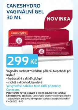 Lékárna AGEL Caneshydro vaginální gel nabídka