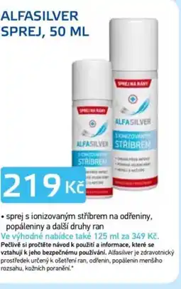 Lékárna AGEL Alfasilver sprej nabídka