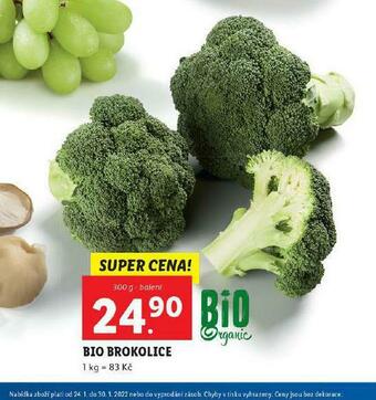 Lidl Bio brokolice nabídka