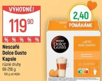 Globus Nescafé Dolce Gusto Kapsle nabídka