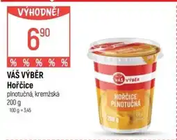 Globus VÁŠ VÝBĚR Hořčice nabídka