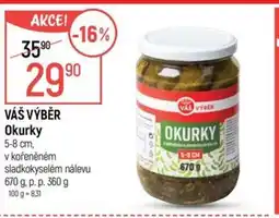 Globus VÁŠ VÝBĚR Okurky nabídka