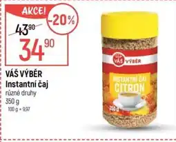 Globus VÁŠ VÝBĚR Instantní čaj nabídka