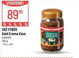 Globus VÁŠ VÝBĚR Gold Crema Káva nabídka