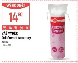 Globus VÁŠ VÝBĚR Odličovací tampony nabídka