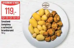 Globus Smažené žampiony s vařenými bramborami nabídka