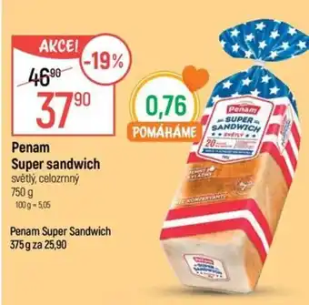 Globus Penam Super sandwich nabídka