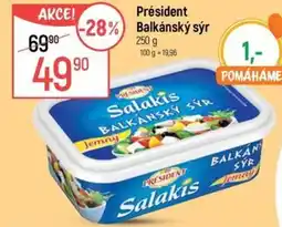 Globus Président Balkánský sýr nabídka