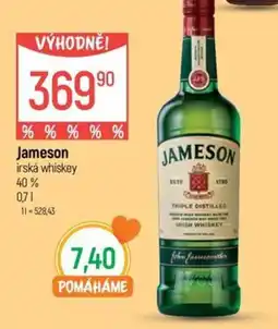 Globus Jameson irská whiskey 40% nabídka