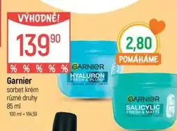 Globus Garnier sorbet krém nabídka