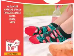 Globus Na dámské a pánské 3packy ponožek značek boma, lonka, voxx nabídka