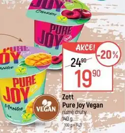 Globus Zott Pure Joy Vegan nabídka