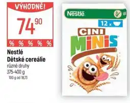 Globus Nestlé Dětské cereálie nabídka