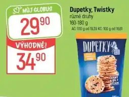 Globus Dupetky, Twistky nabídka