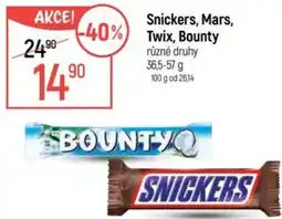 Globus Snickers, Mars, Twix, Bounty nabídka