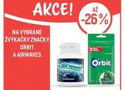 Globus Na vybrané žvýkačky značky orbit a Airwaves nabídka