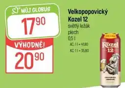 Globus Velkopopovický Kozel 12 světlý ležák nabídka