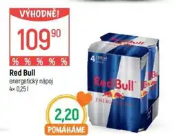 Globus Red Bull energetický nápoj nabídka