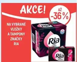 Globus Na vybrané vložky a tampony značky ria nabídka