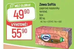 Globus Zewa Softis papírové kapesníky nabídka