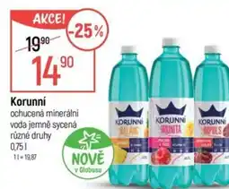 Globus Korunní ochucená minerální nabídka