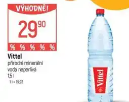 Globus Vittel přírodní minerální voda neperlivá nabídka