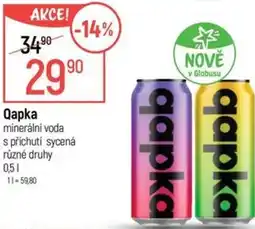 Globus Qapka minerální voda s příchutí sycená nabídka