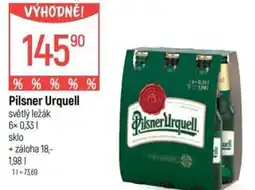 Globus Pilsner Urquell světlý ležák nabídka