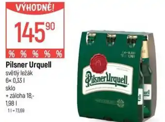 Globus Pilsner Urquell světlý ležák nabídka
