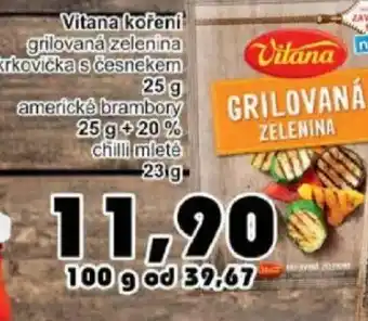 Vitana koření grilovaná zelenina