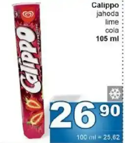 Jip Calippo jahoda lime cola nabídka