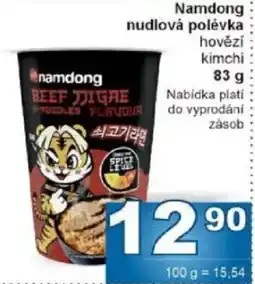 Jip Namdong nudlová polévka nabídka